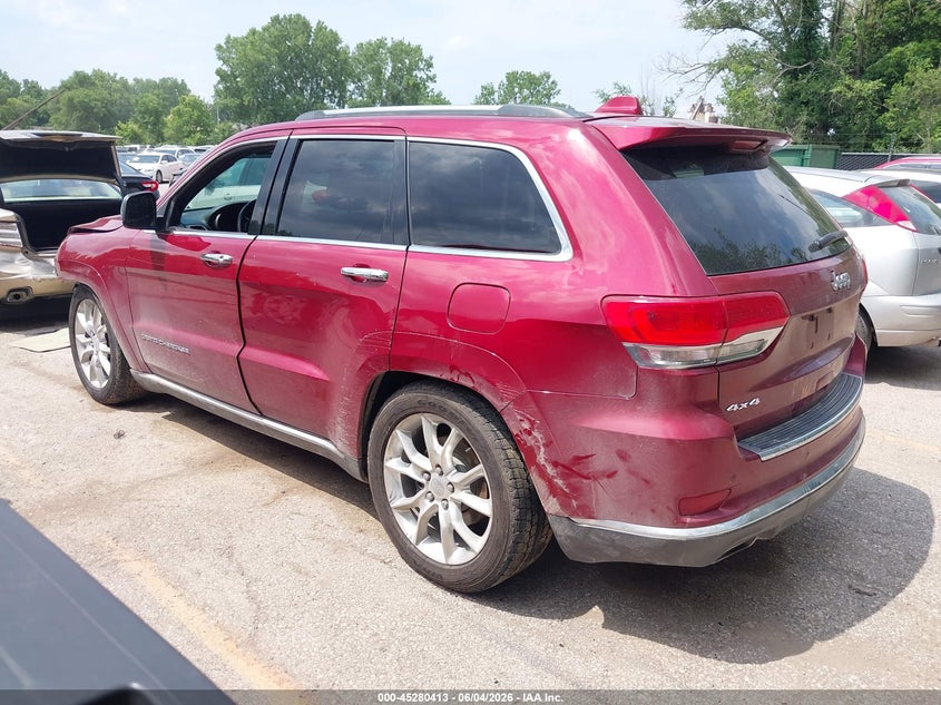 Vin: 1c4rjfjt6ec404653, lot: 45778237, jeep grand cherokee summit 20143
