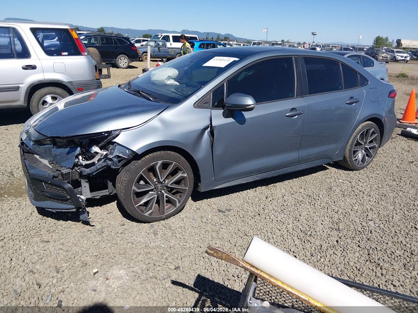 Vin: 5yfp4mce9mp081030, lot: 45778263, toyota corolla se 20212