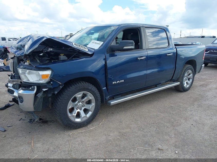 Vin: 1c6rreft8ln361597, lot: 45778284, ram 1500 lone star  4x2 5'7 box 20202
