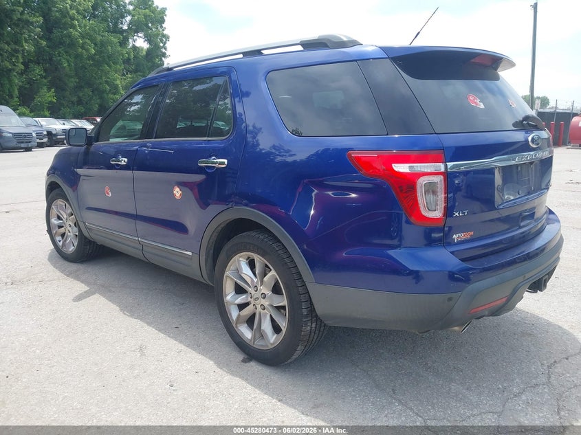Vin: 1fm5k7d80dgb31818, lot: 45778297, ford explorer xlt 20133