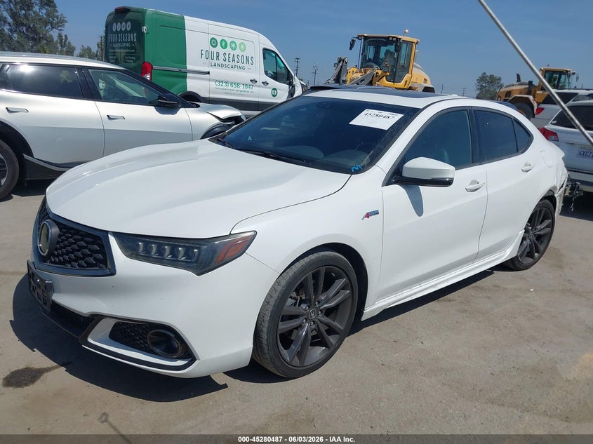 Vin: 19uub2f62ja013414, lot: 45778311, acura tlx tech   a-spec pkgs 20182