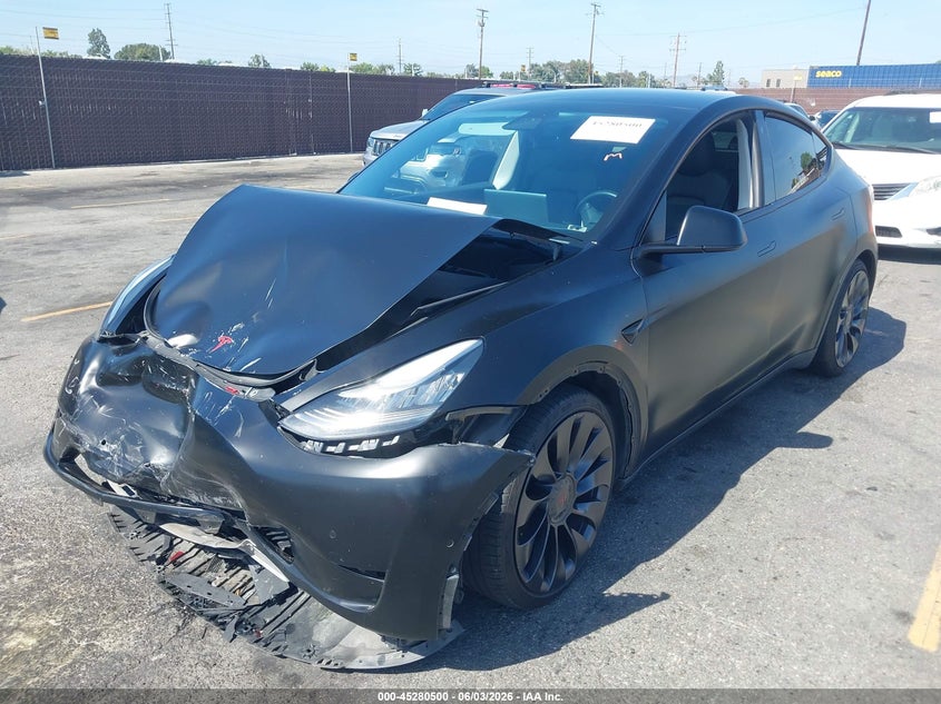 Vin: 5yjygdef8lf038438, lot: 45778324, tesla model y long range dual motor all-wheel drive/performance dual motor all-wheel drive 20202