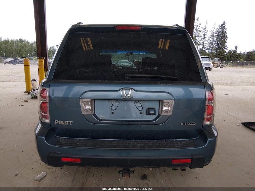 2006 Honda Pilot Ex-L VIN: 2HKYF18756H555031 Lot: 45280508