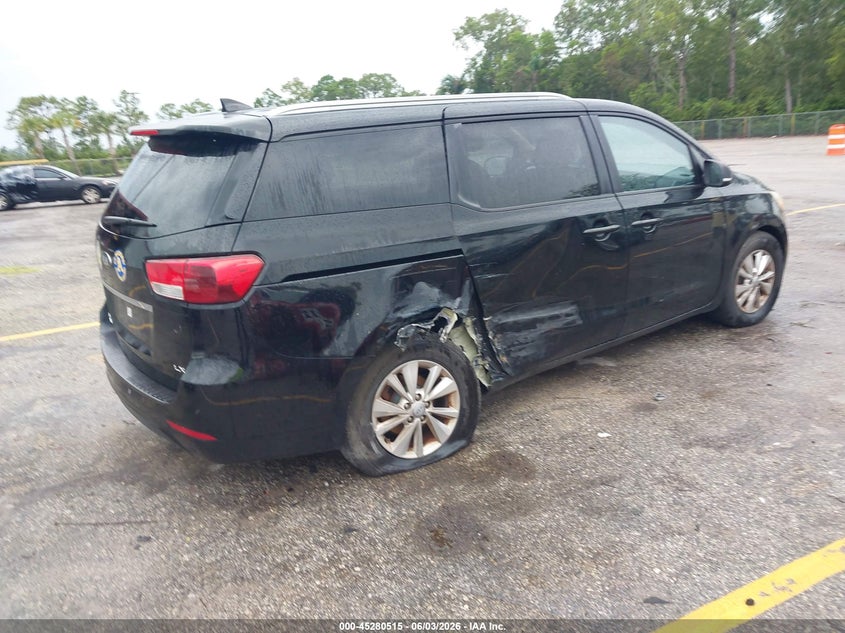 Vin: kndmb5c13f6042617, lot: 45778339, kia sedona lx 20154