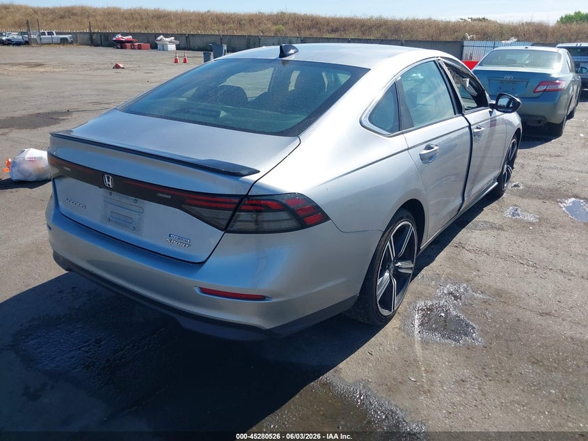 Vin: 1hgcy2f55pa009402, lot: 45778350, honda accord hybrid sport 20234