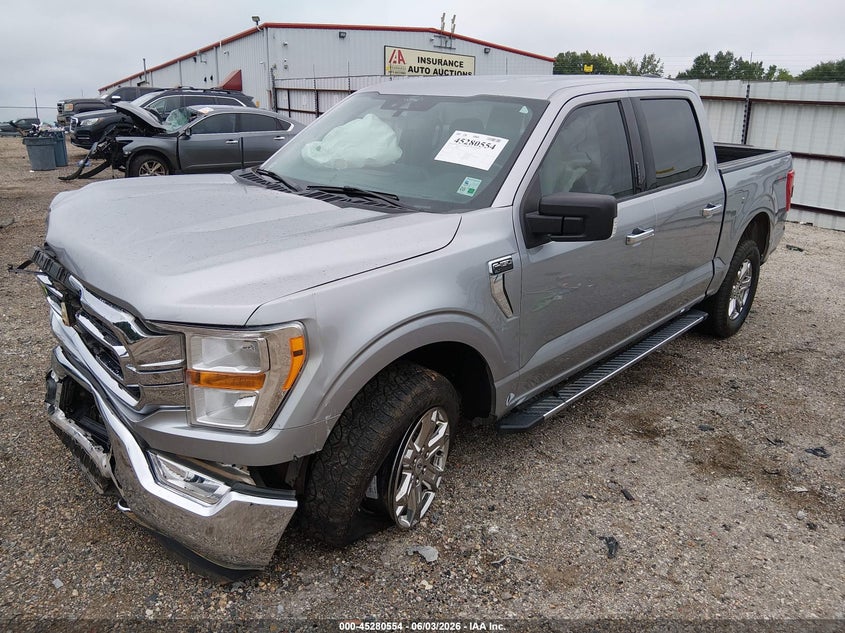 Vin: 1ftfw1e81mkd58182, lot: 45778378, ford f-150 xlt 20212