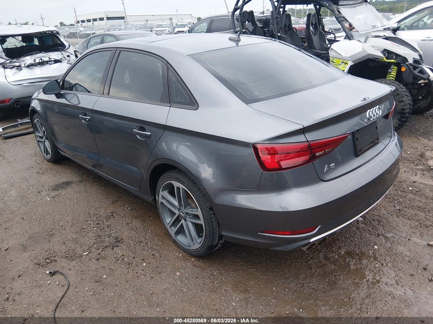 Vin: wauaugff8j1022284, lot: 45778393, audi a3 2.0t premium/2.0t tech premium 20183