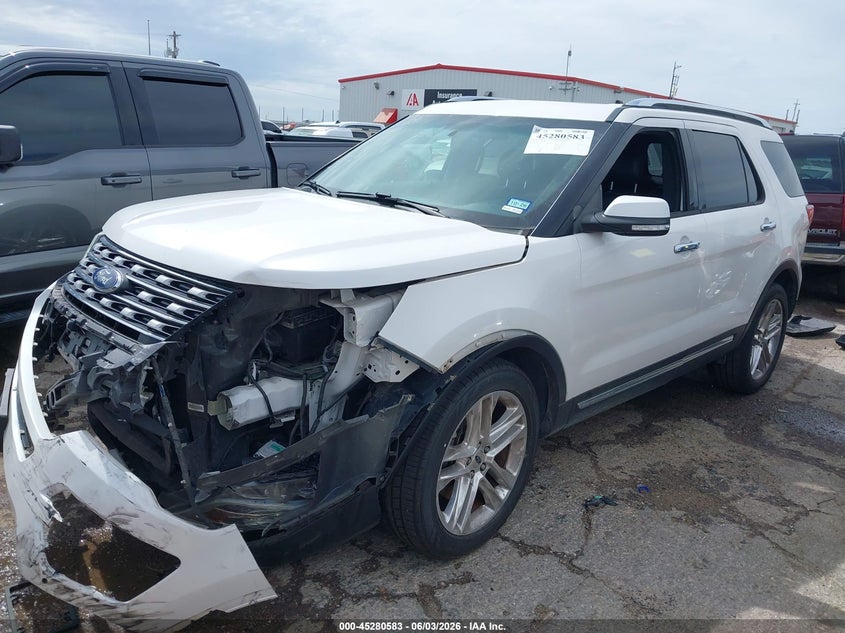 Vin: 1fm5k8fh7hga03407, lot: 45778407, ford explorer limited 20172
