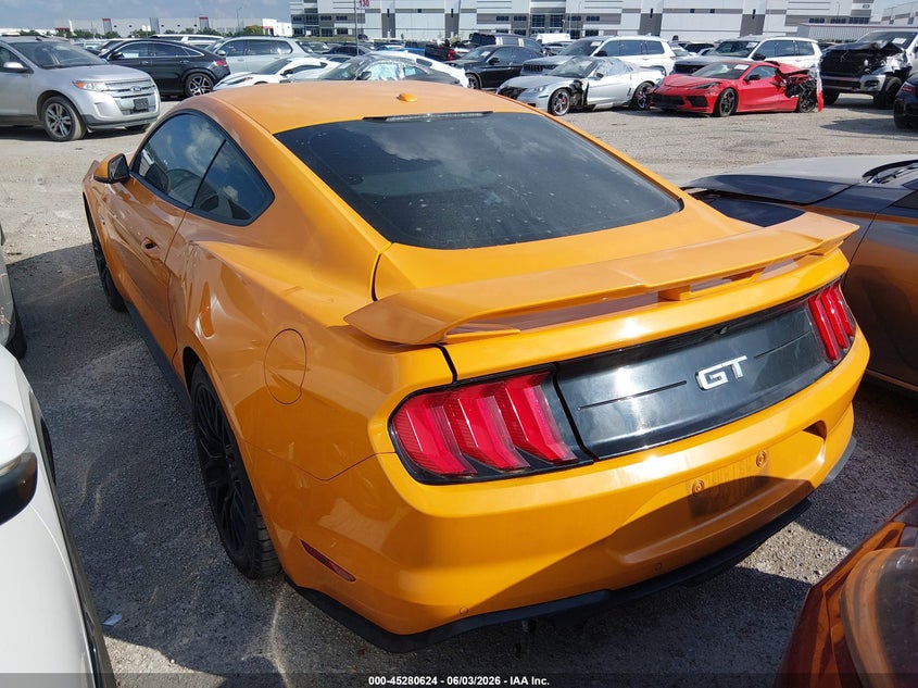 Vin: 1fa6p8cfxj5113677, lot: 45778448, ford mustang gt premium 20183