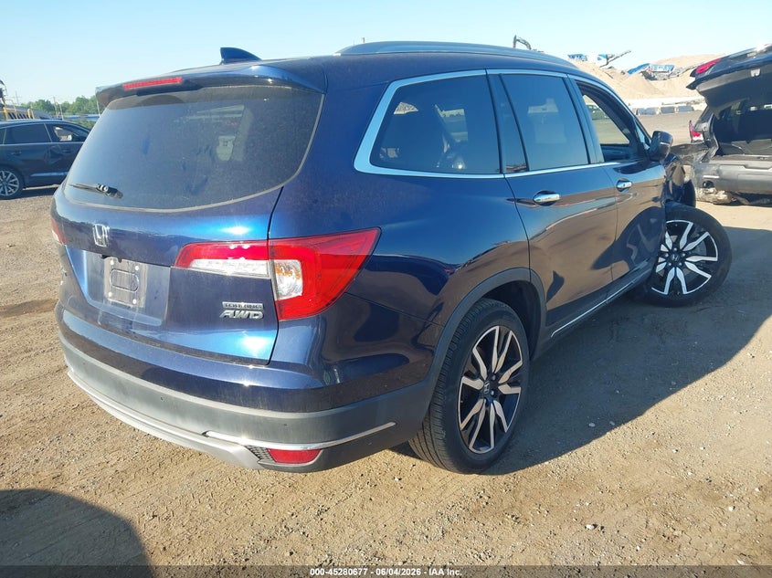 Vin: 5fnyf6h61nb032672, lot: 45778501, honda pilot awd touring 7 passenger 20224