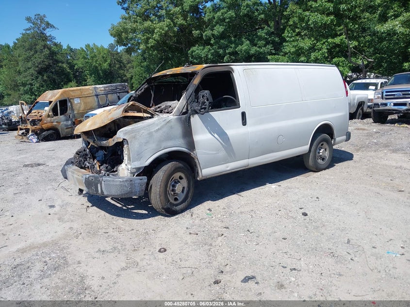 Vin: 1gcwgafp5l1233841, lot: 45778529, chevrolet express cargo rwd 2500 regular wheelbase wt 20202
