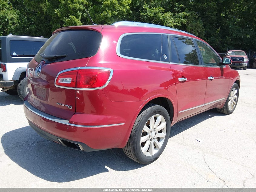 Vin: 5gakvckdxdj213275, lot: 45778534, buick enclave leather 20134