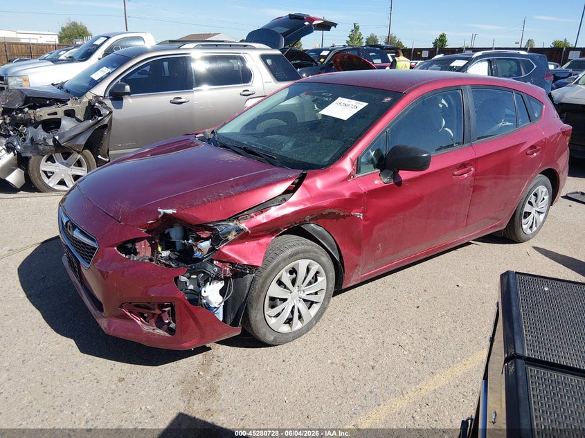 Vin: 4s3gtaa67k3728365, lot: 45778552, subaru impreza 2.0i 20192