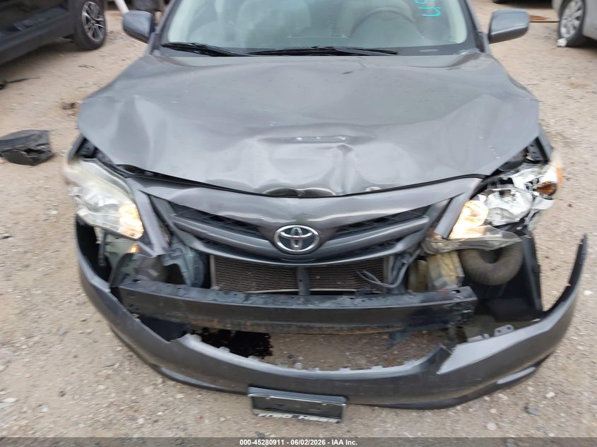 2012 Toyota Corolla 1.8 Le grey Lot 111045280911 Vin 5YFBU4EEXCP027774
