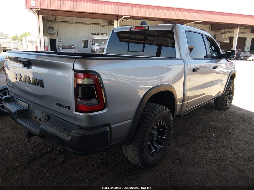 Vin: 1c6srflm5nn156052, lot: 45778792, ram 1500 rebel  4x4 5'7 box 20224