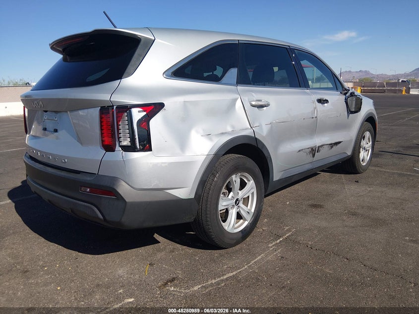 Vin: 5xyrg4lc6ng118748, lot: 45778813, kia sorento lx 20224