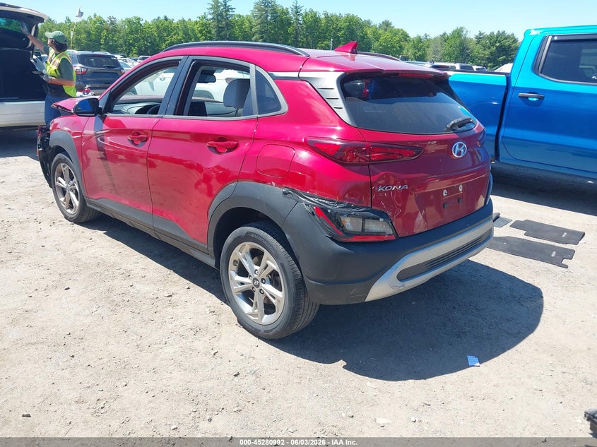 Vin: km8k6cab1nu762872, lot: 45778816, hyundai kona sel 20223