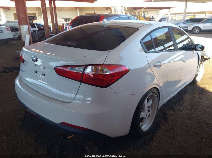 Vin: knafk4a64g5594343, lot: 45778832, kia forte lx 20164