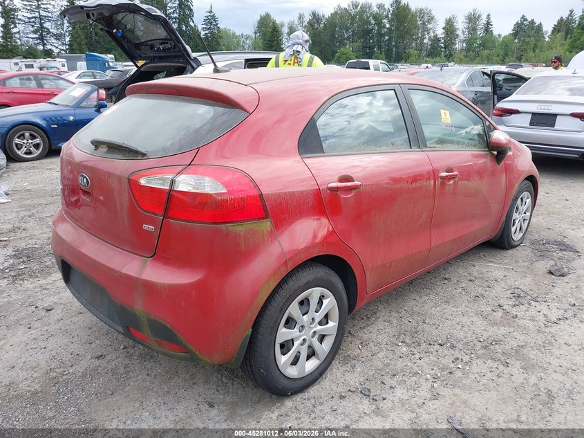 Vin: knadm5a32e6353756, lot: 45778836, kia rio lx 20144