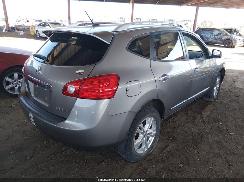 Vin: jn8as5mv9dw129167, lot: 45778838, nissan rogue sv 20134