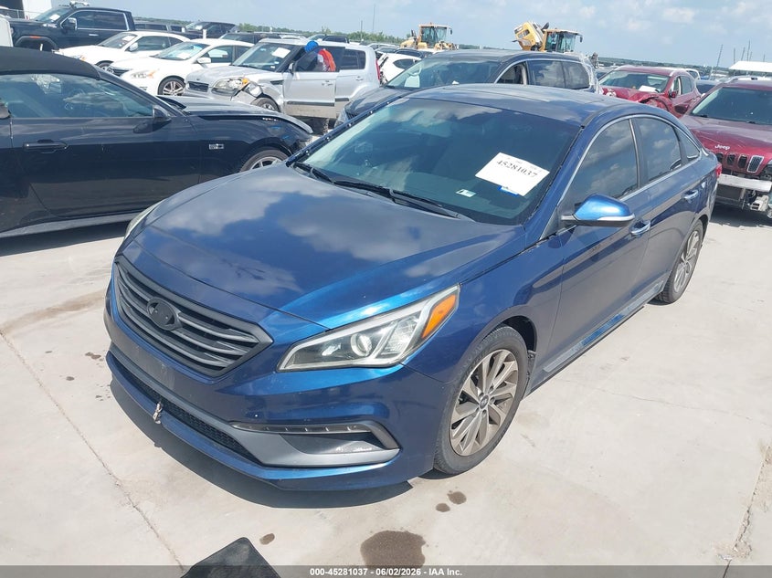 Vin: 5npe34af6hh566122, lot: 45778861, hyundai sonata sport 20172
