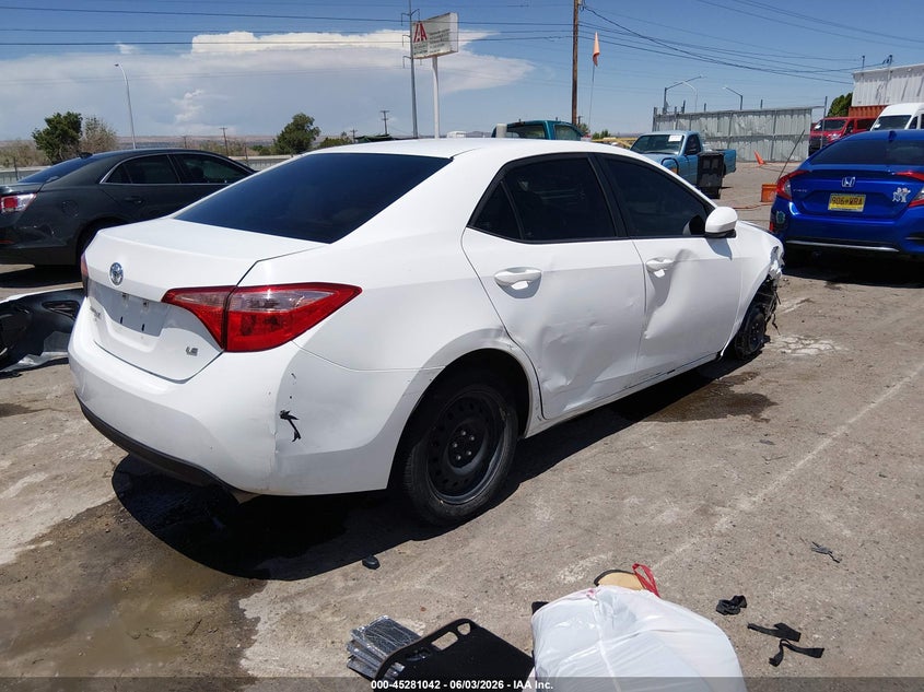 Vin: 5yfburhexkp931244, lot: 45778866, toyota corolla le 20194