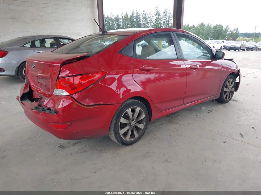 Vin: kmhcu4ae0du299440, lot: 45778896, hyundai accent gls 20134