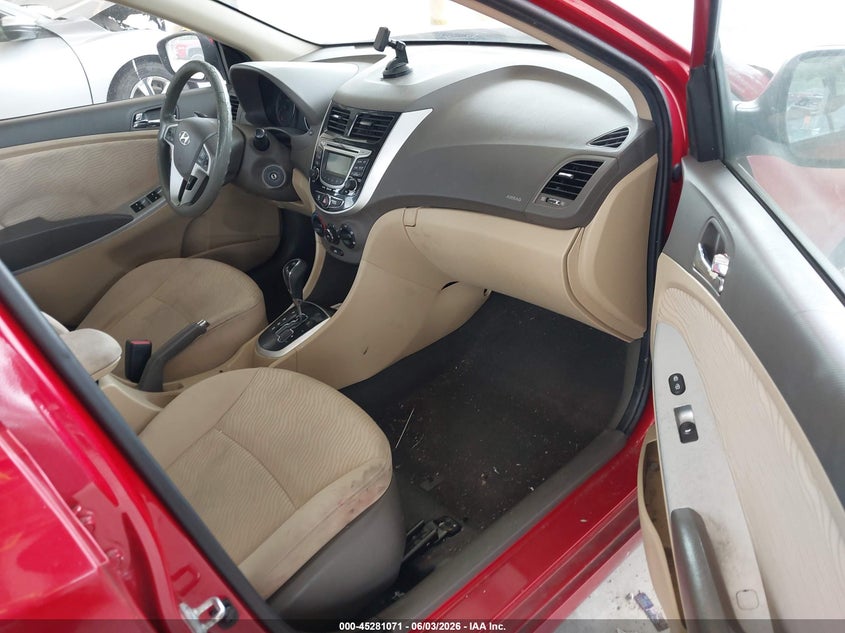 2013 Hyundai Accent Gls VIN: KMHCU4AE0DU299440 Lot: 45281071
