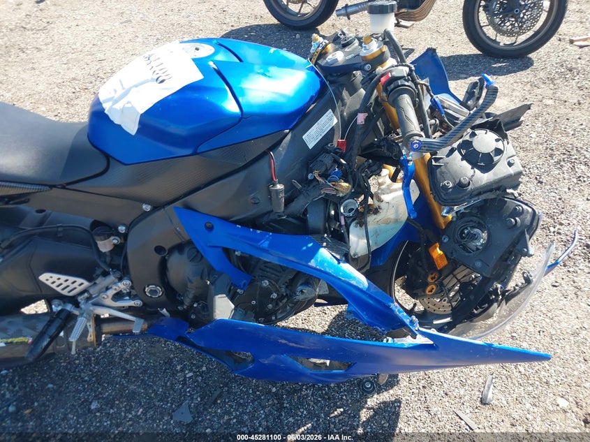2011 Yamaha Yzfr6 VIN: JYARJ16E7BA022518 Lot: 45281100
