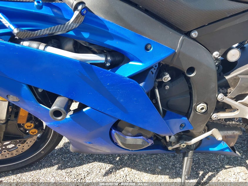 2011 Yamaha Yzfr6 VIN: JYARJ16E7BA022518 Lot: 45281100