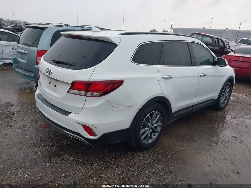 Vin: km8sn4hfxhu206811, lot: 45778938, hyundai santa fe se 20174
