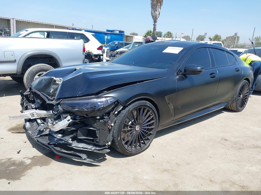 Vin: wbagx0c10nch75290, lot: 45778952, bmw alpina b8 gran coupe xdrive 20222