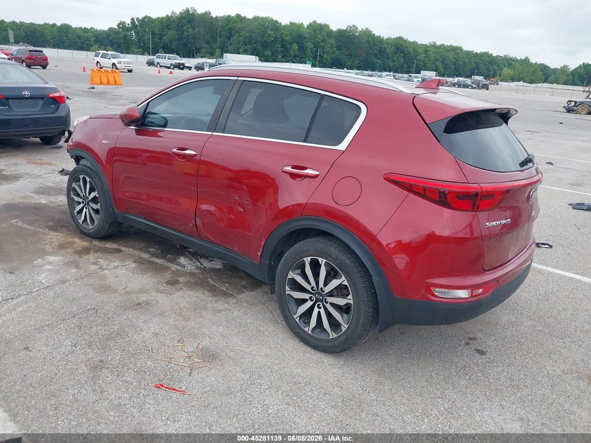Vin: kndpncac5h7263050, lot: 45778963, kia sportage ex 20173