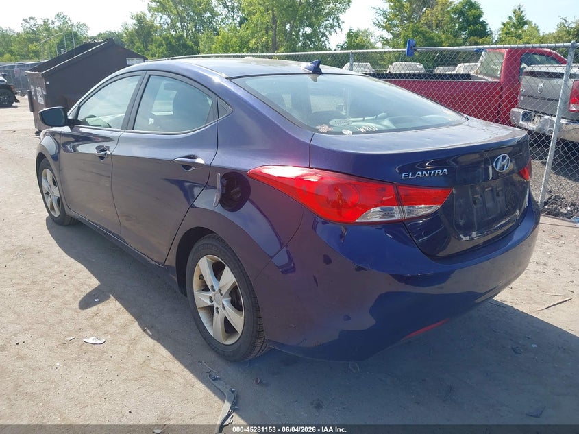 Vin: 5npdh4aexdh368903, lot: 45778977, hyundai elantra gls 20133