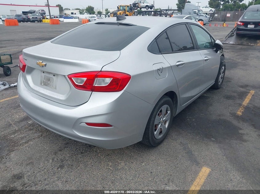 Vin: 3g1bc5sm6hs528572, lot: 45779002, chevrolet cruze ls auto 20174
