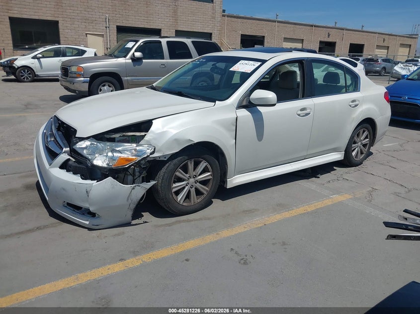 Vin: 4s3bmbh64a3219206, lot: 45779050, subaru legacy 2.5i premium 20102