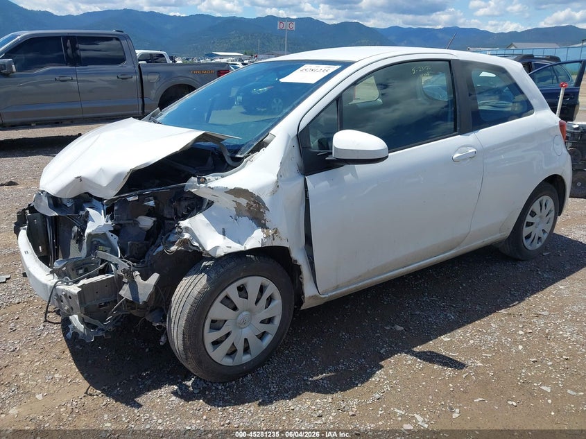 Vin: vnkjtud3xga058491, lot: 45779059, toyota yaris l 20162