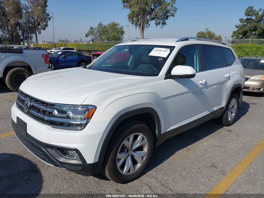 Vin: 1v2dp2ca6jc599837, lot: 45779111, volkswagen atlas 2.0t se/2.0t se w/technology 20182