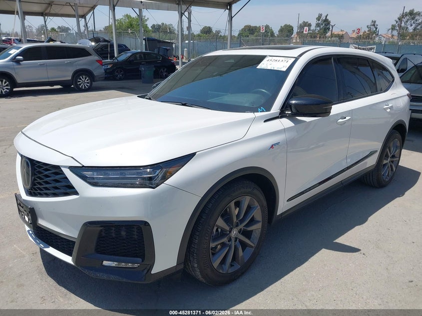 Vin: 5j8ye1h08sl023253, lot: 45779195, acura mdx a-spec 20252