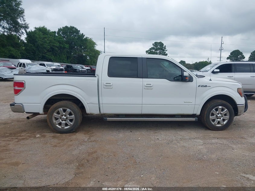 2012 Ford F-150 3.5 Lariat white Lot 111045281378 Vin 1FTFW1CTXCFB83283