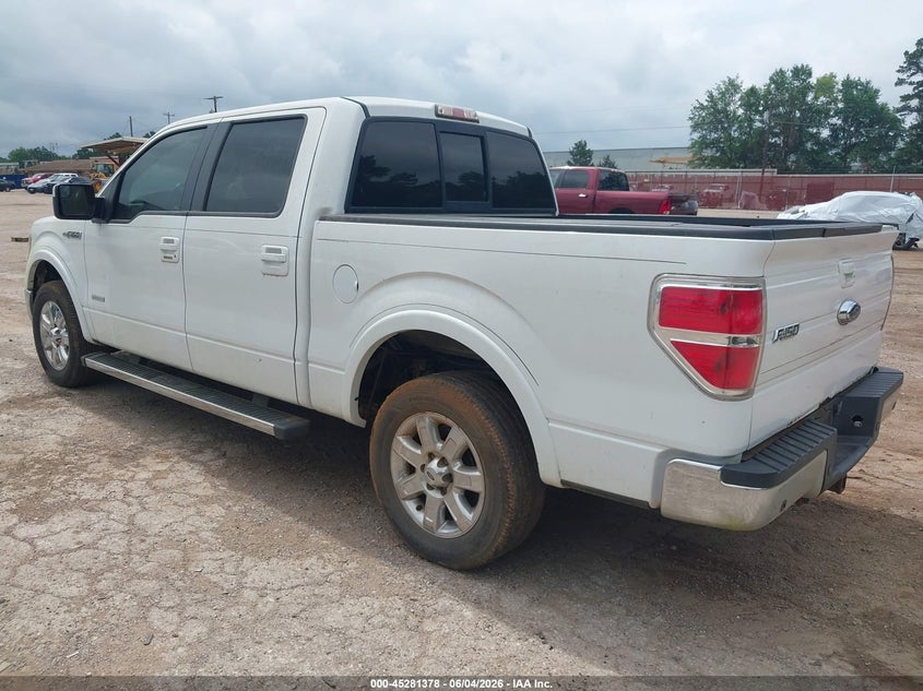 Vin: 1ftfw1ctxcfb83283, lot: 45779202, ford f-150 lariat 20123