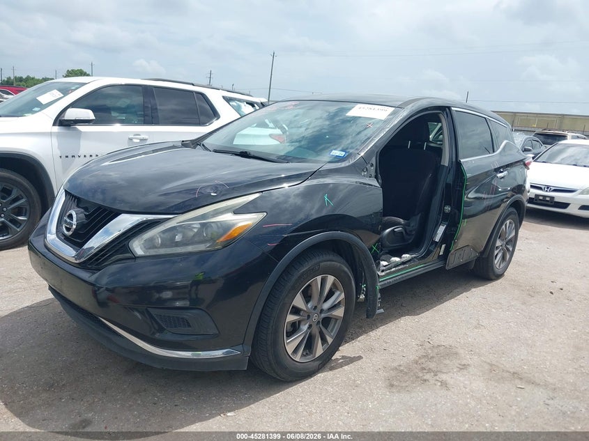 Vin: 5n1az2mg4jn158676, lot: 45779223, nissan murano s 20182