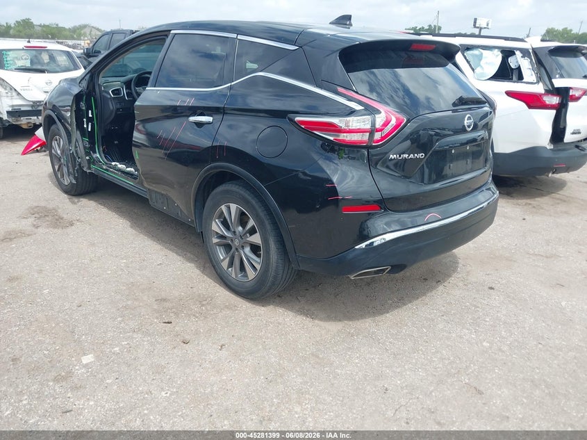 Vin: 5n1az2mg4jn158676, lot: 45779223, nissan murano s 20183