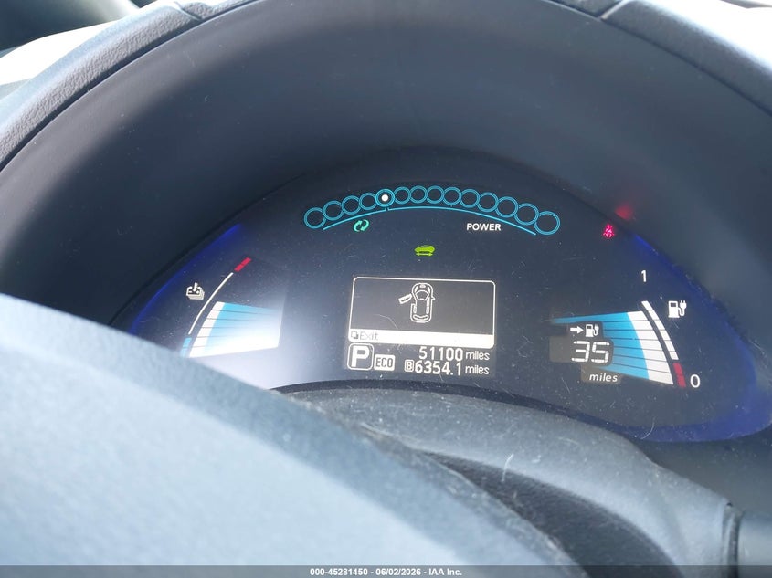 2013 Nissan Leaf Sv VIN: 1N4AZ0CPXDC413427 Lot: 45281450