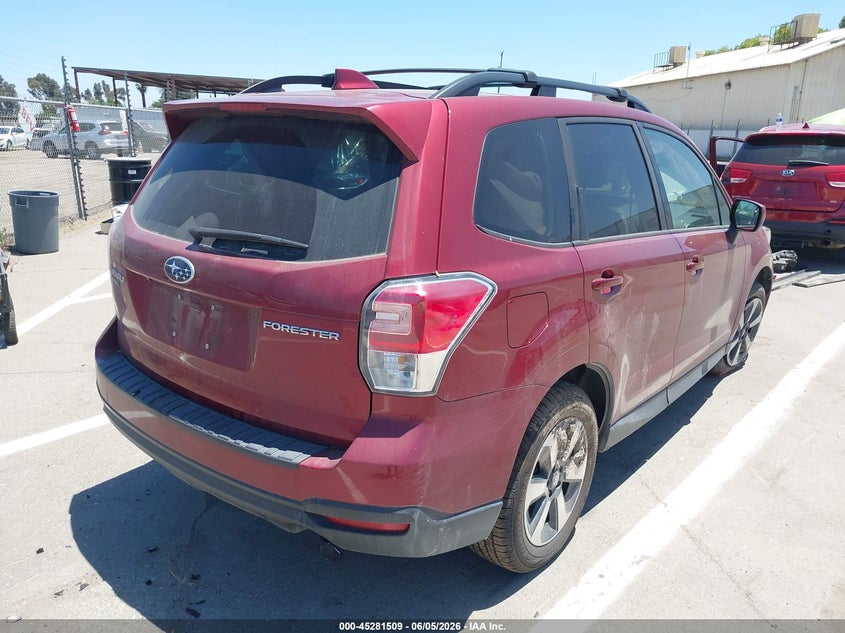 Vin: jf2sjagc5jh589501, lot: 45779333, subaru forester 2.5i premium 20184