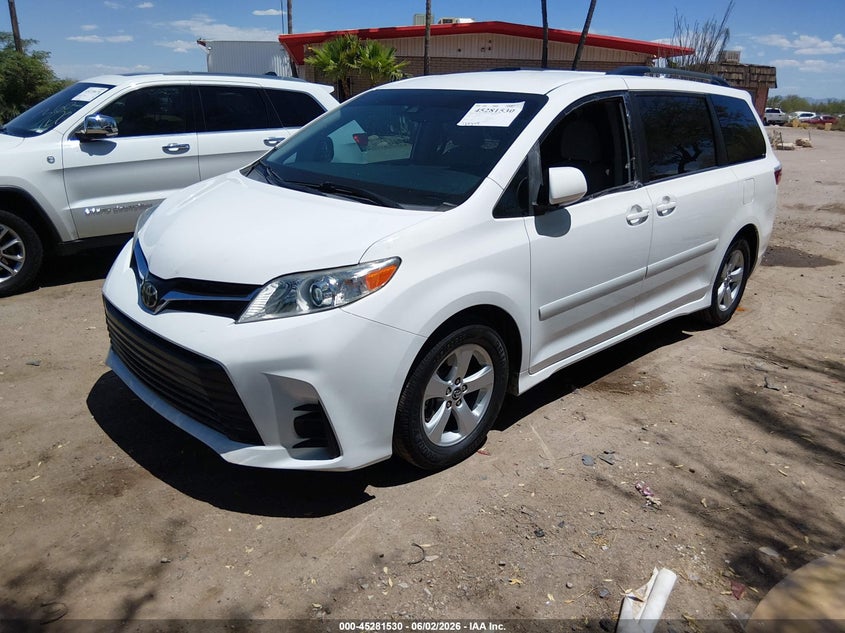 Vin: 5tdkz3dc6ls049984, lot: 45779354, toyota sienna le 20202