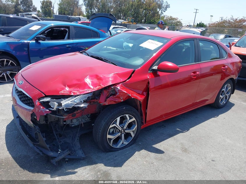 Vin: 3kpf24ad0le205858, lot: 45779370, kia forte lxs 20202