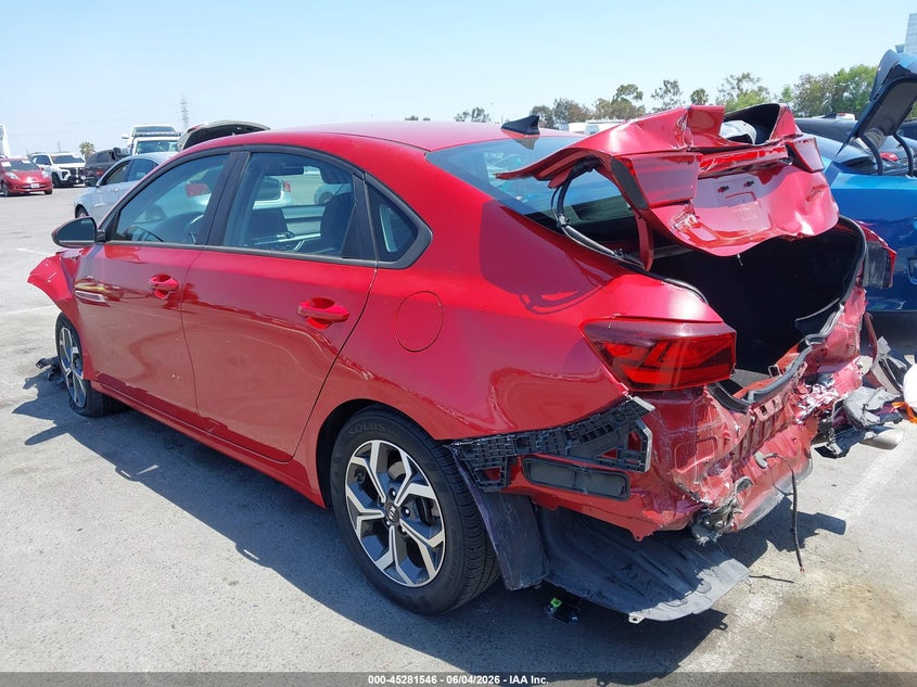 Vin: 3kpf24ad0le205858, lot: 45779370, kia forte lxs 20203