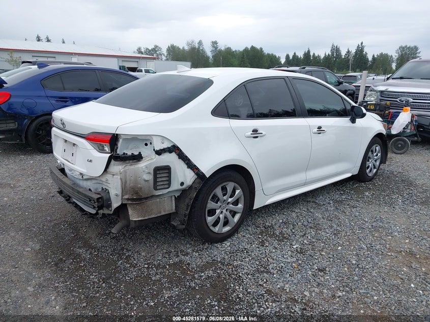 Vin: 5yfeprae1lp142416, lot: 45779403, toyota corolla le 20204