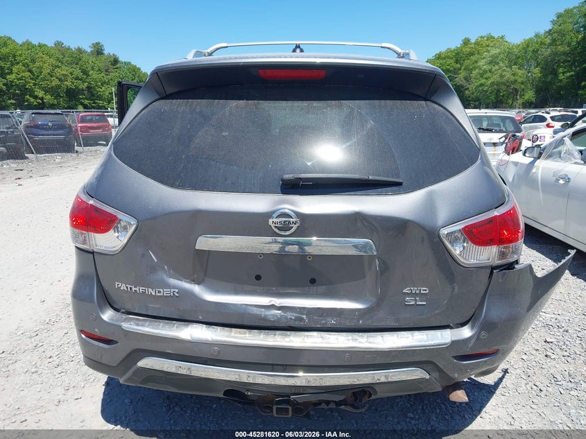 2016 Nissan Pathfinder Sl VIN: 5N1AR2MM6GC668148 Lot: 45281620